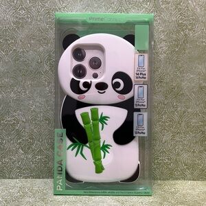 Panda Bear Silicone IPhone Case For 12 ProMax, 13 ProMax, 14 ProMax, & 14 Plus